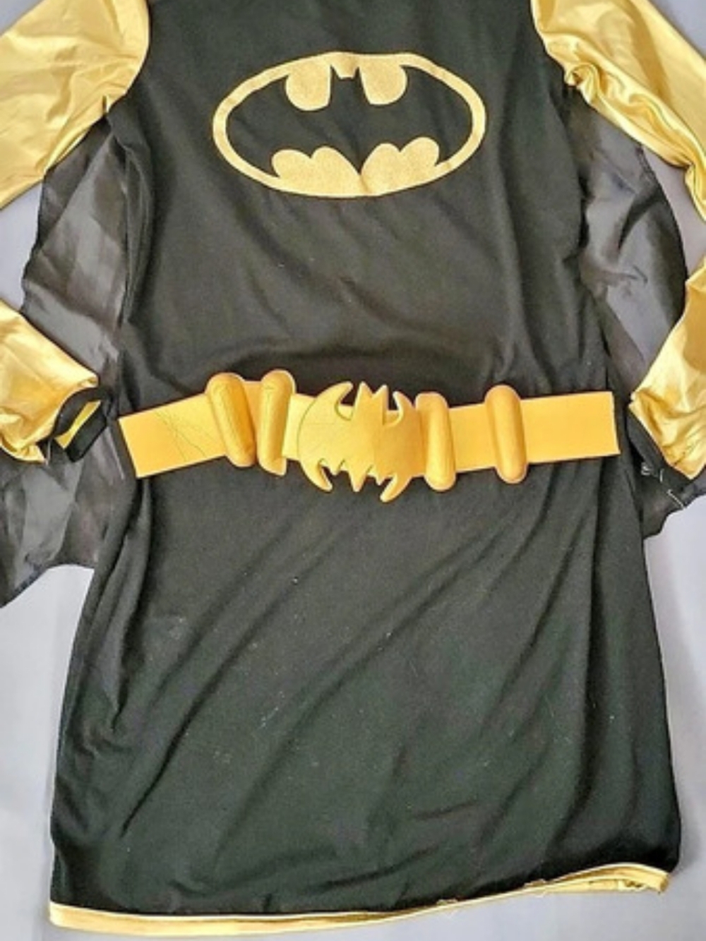 DC Comics Batgirl Costume Dress with Cape and Belt Like New